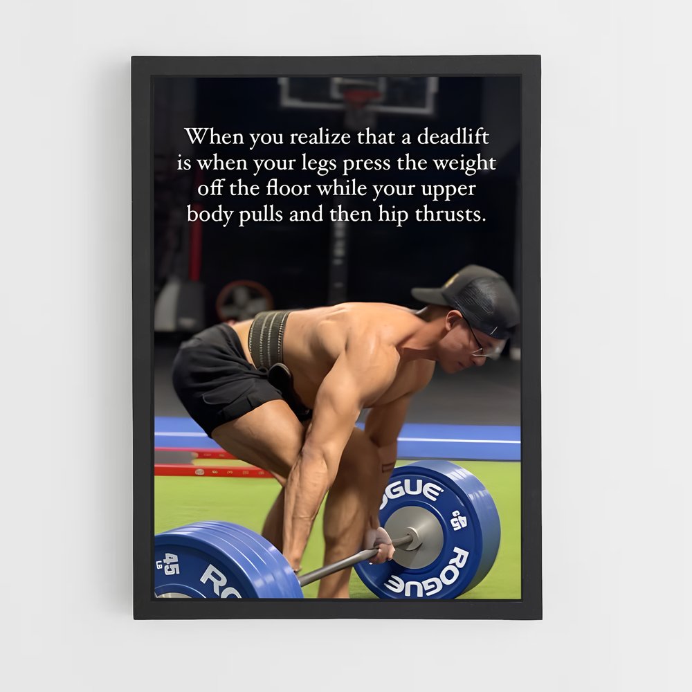 Poster La Force de l'Acier – affiche Powerlifting (vue 2)