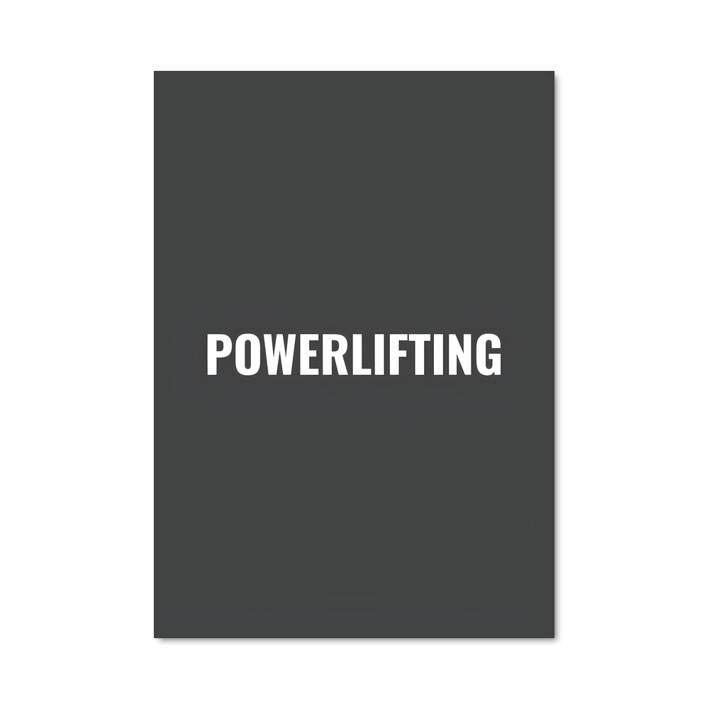 Poster Powerlifting Éveillez