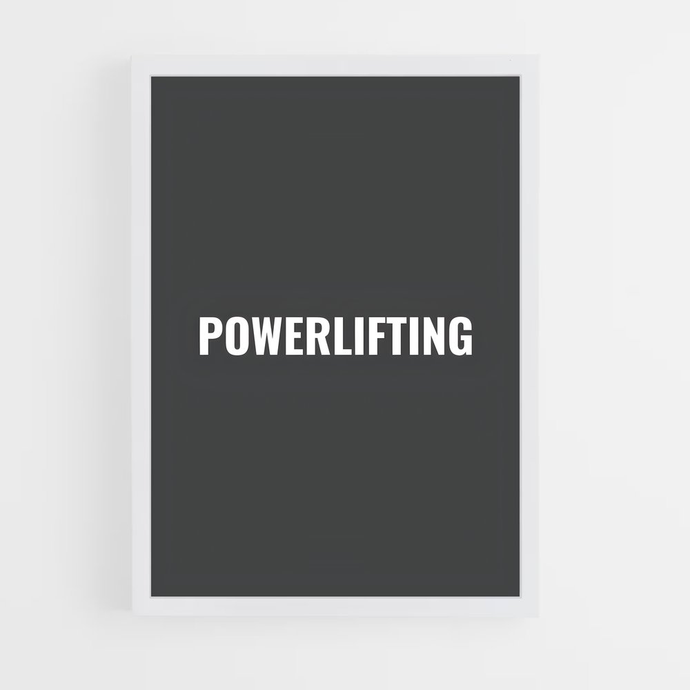 Poster Powerlifting Éveillez (vue 3)