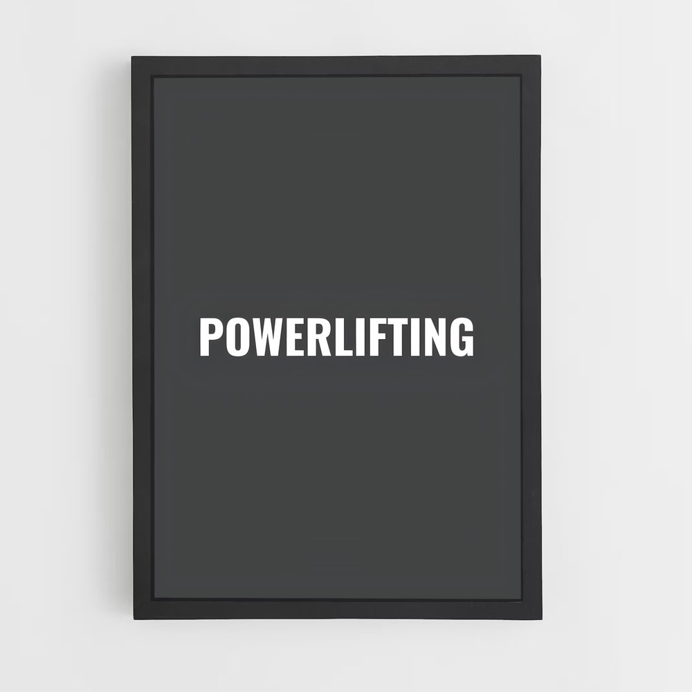 Poster Powerlifting Éveillez (vue 2)