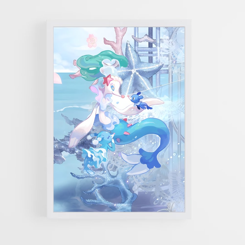 Poster Sirène des Profondeurs – affiche Pokemon (vue 3)