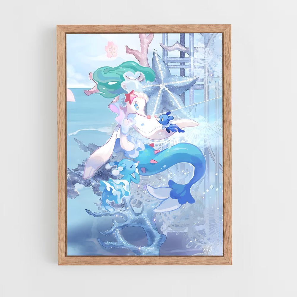 Poster Sirène des Profondeurs – affiche Pokemon (vue 4)