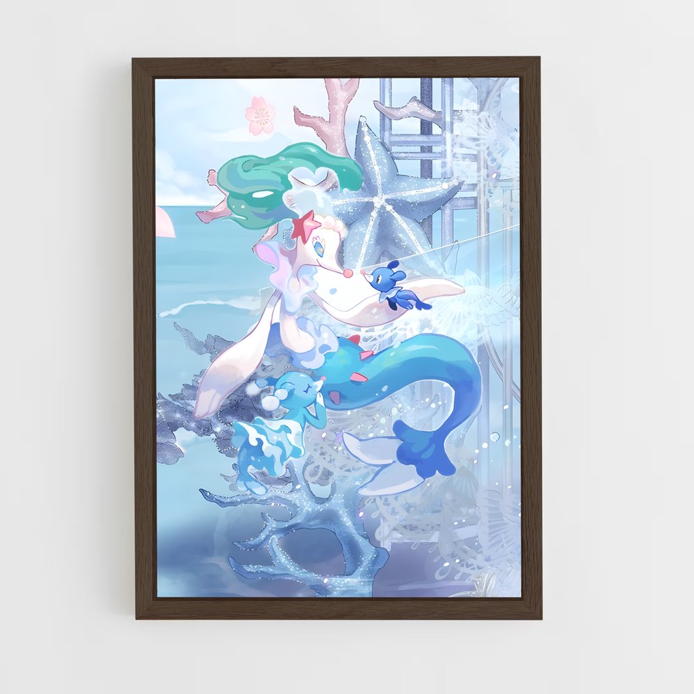 Poster Sirène des Profondeurs – affiche Pokemon (vue 5)