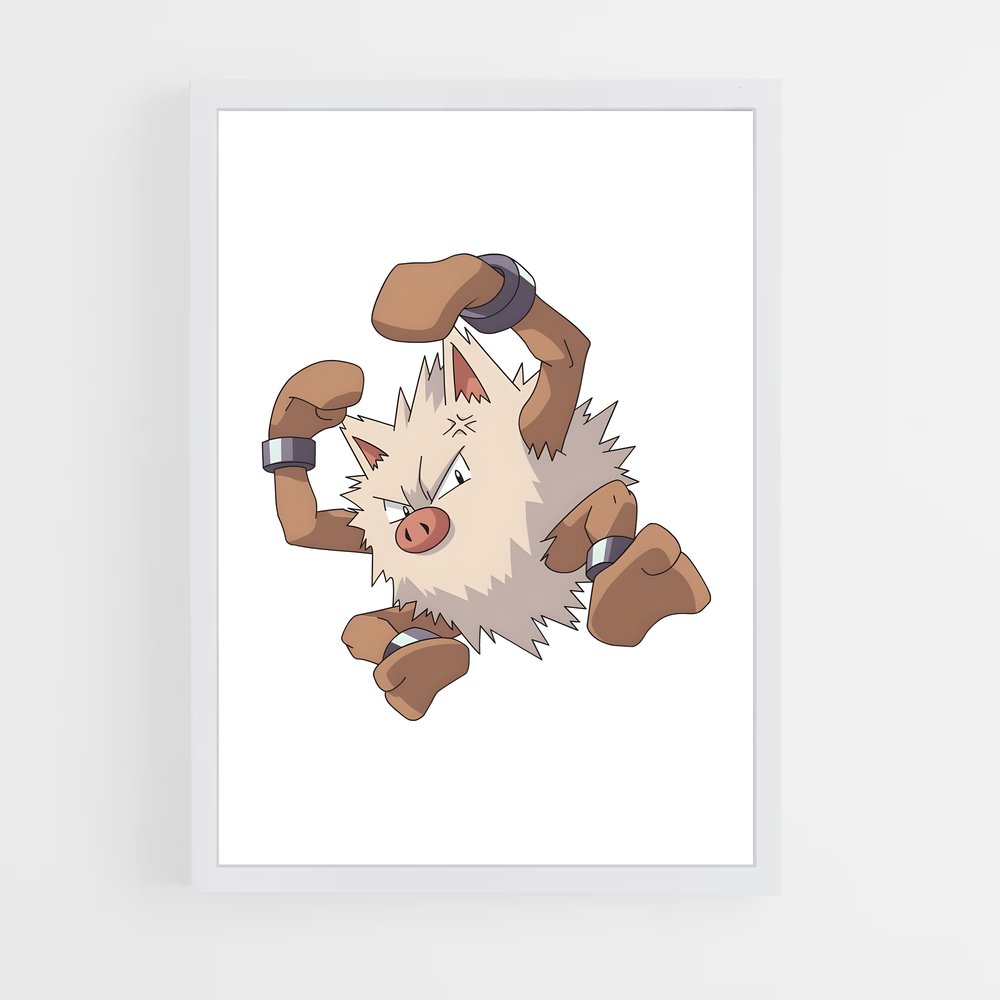 Poster Primeape décalé – affiche Pokemon (vue 3)