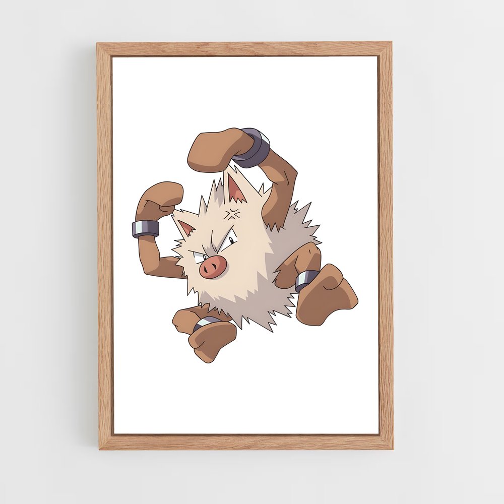 Poster Primeape décalé – affiche Pokemon (vue 4)
