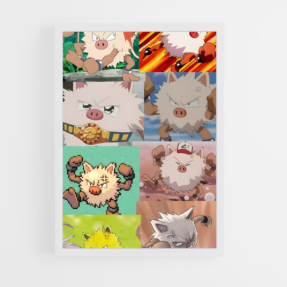 Poster Primeape Meme Madness – affiche Pokemon (vue 3)