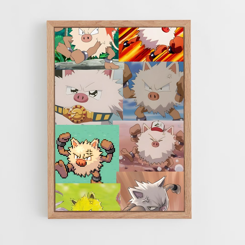 Poster Primeape Meme Madness – affiche Pokemon (vue 4)