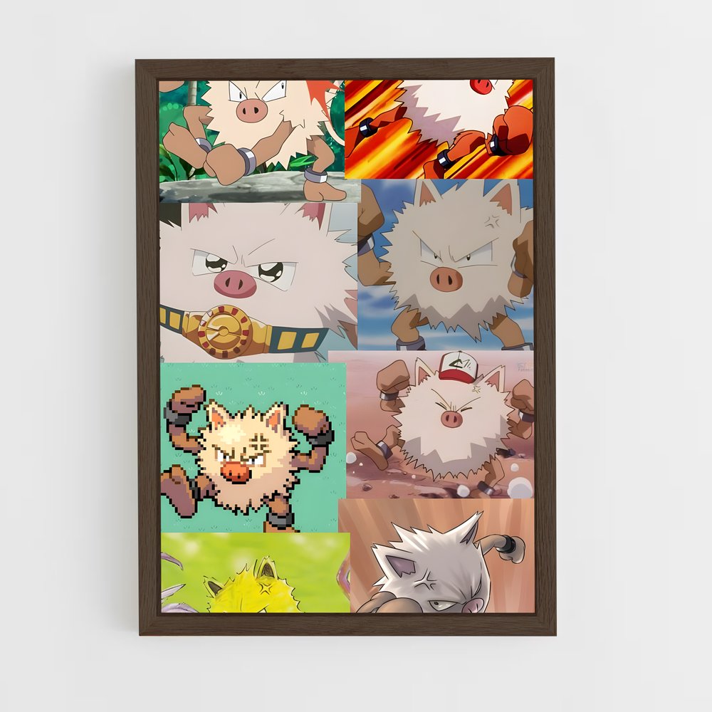 Poster Primeape Meme Madness – affiche Pokemon (vue 5)