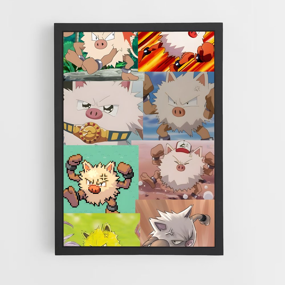 Poster Primeape Meme Madness – affiche Pokemon (vue 2)