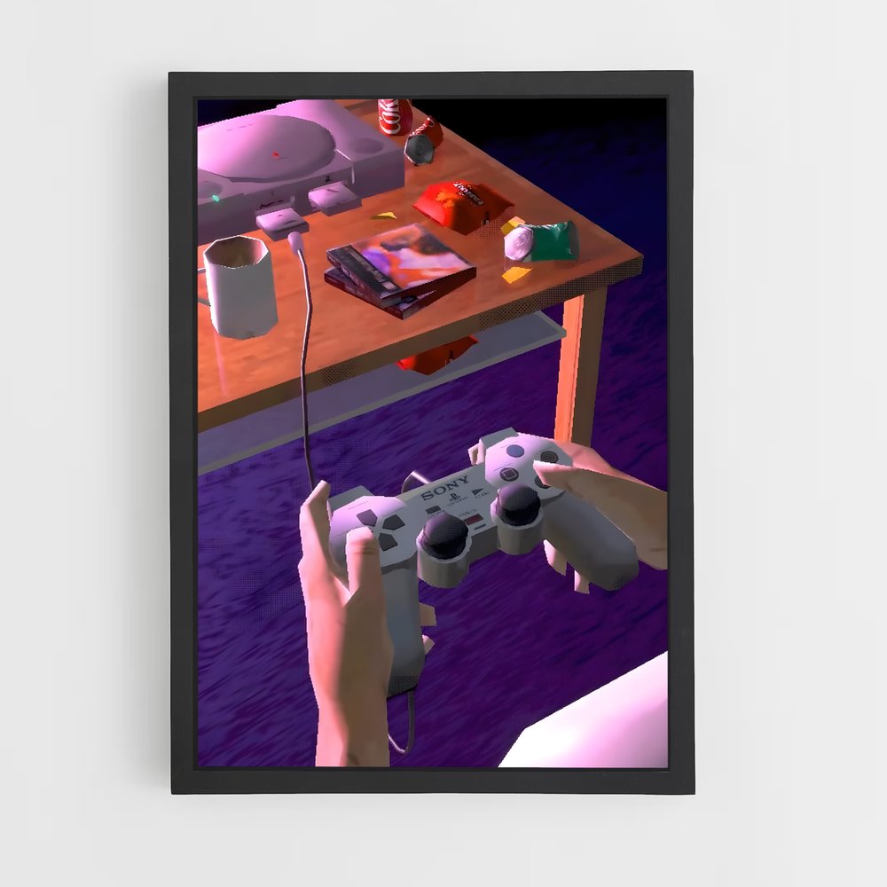 Poster gaming rétro – affiche Consoles (vue 2)