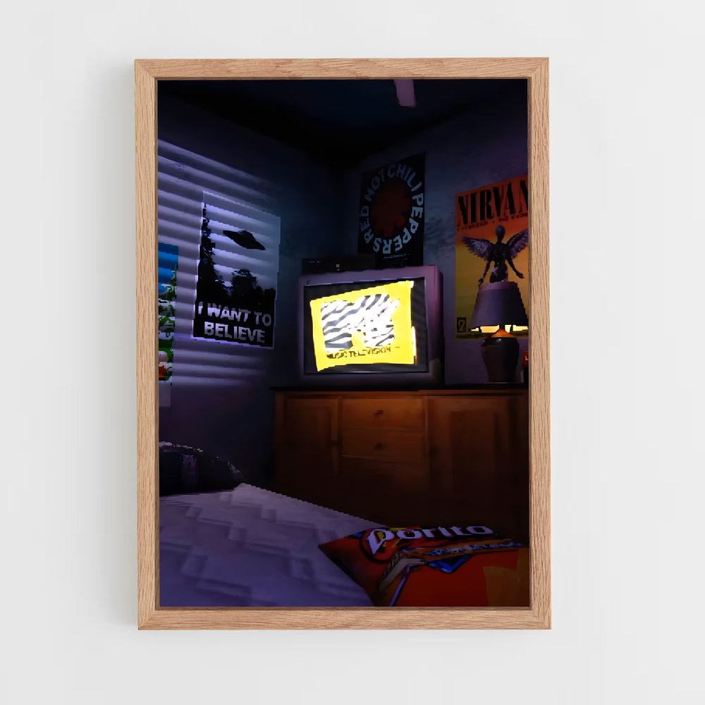 Poster Nuit Écran – affiche Consoles (vue 4)
