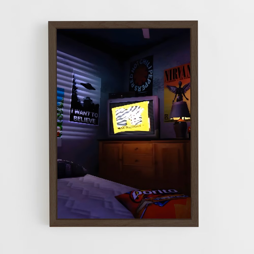 Poster Nuit Écran – affiche Consoles (vue 5)