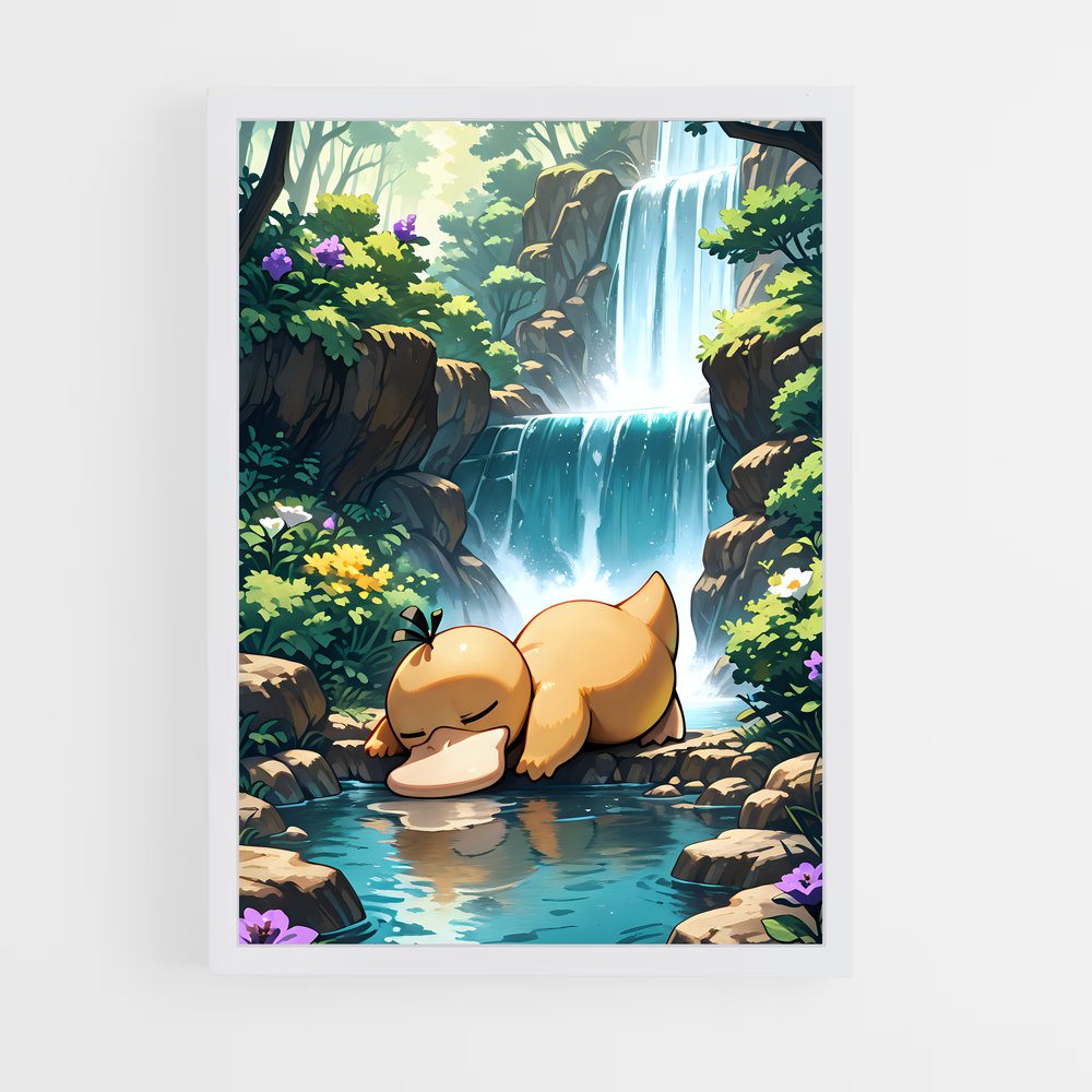 Poster Psyduck paix – affiche Pokemon (vue 3)