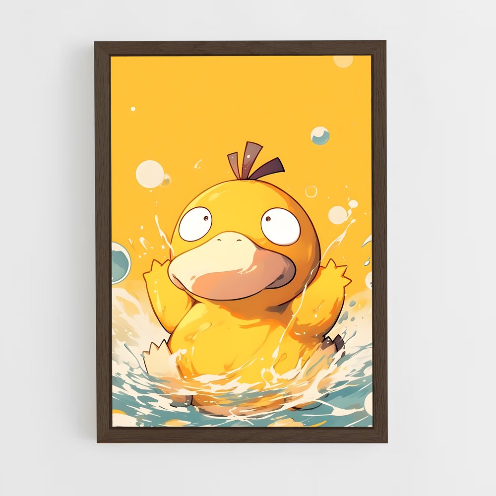 Poster Psyduck au Fil de l'Eau – affiche Pokemon (vue 5)