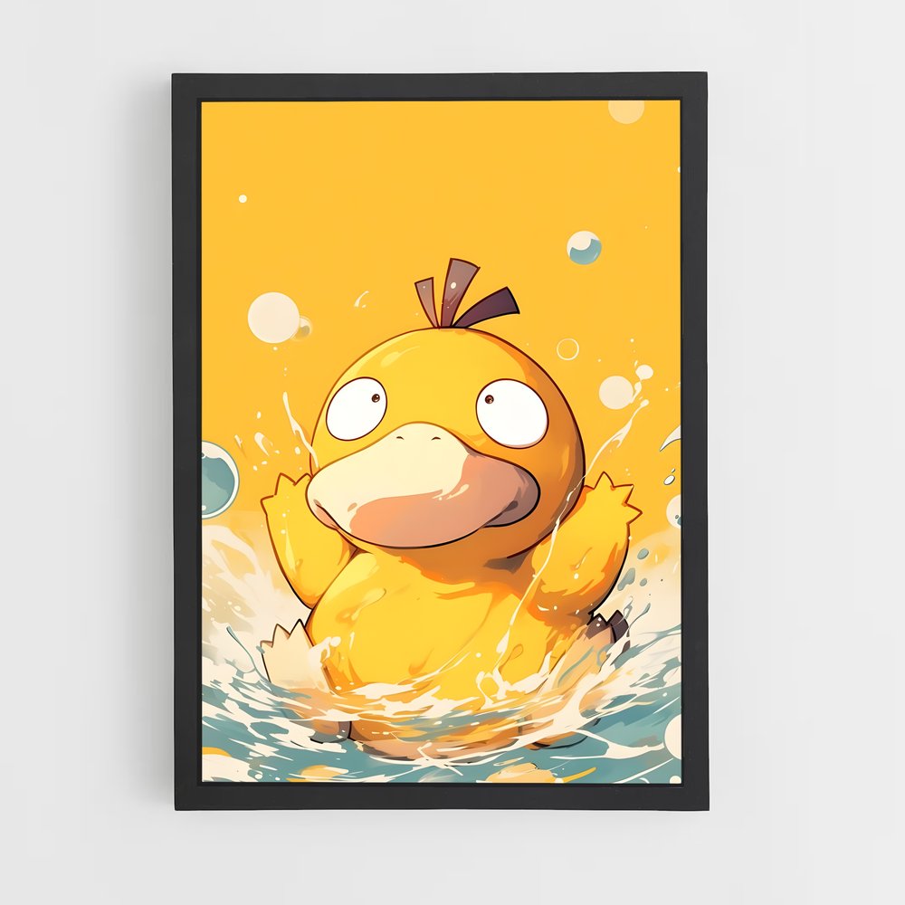 Poster Psyduck au Fil de l'Eau – affiche Pokemon (vue 2)