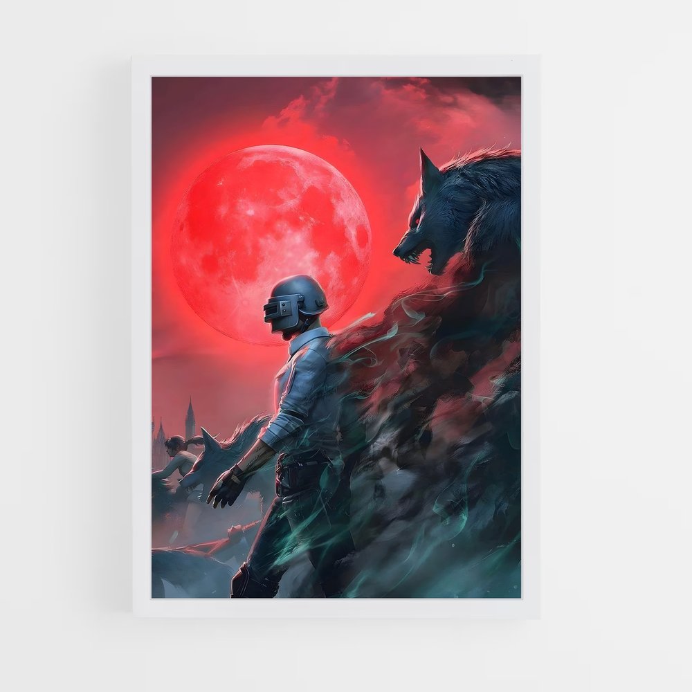 Poster L'Alpha et le Guerrier – affiche Pubg (vue 3)