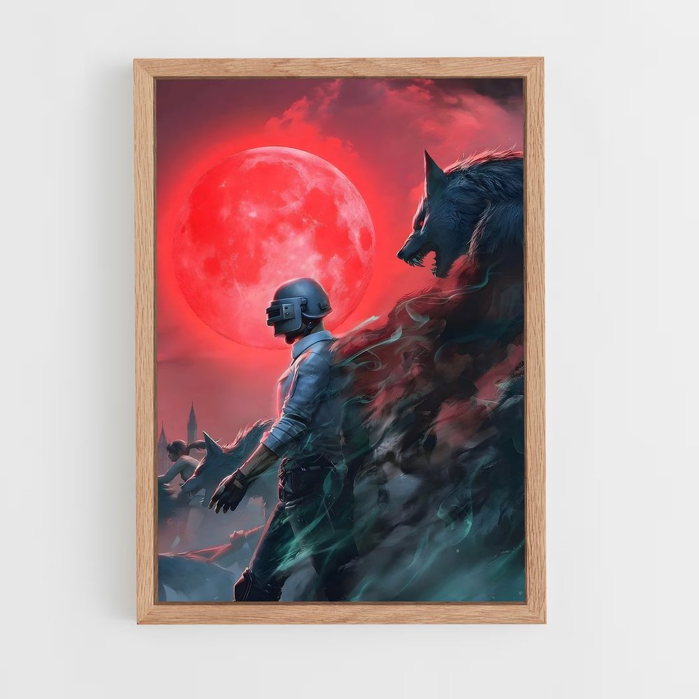 Poster L'Alpha et le Guerrier – affiche Pubg (vue 4)