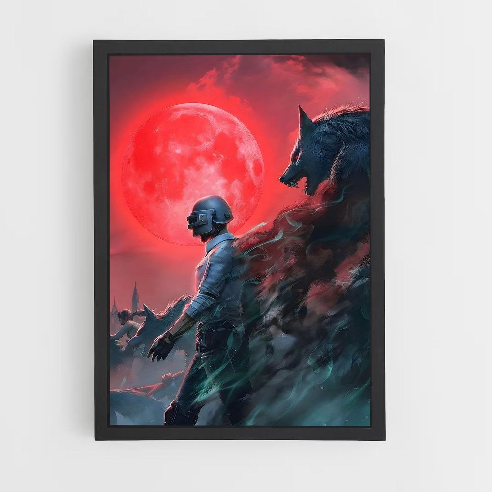 Poster L'Alpha et le Guerrier – affiche Pubg (vue 2)
