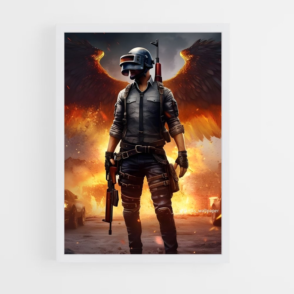 Poster Survivant des Flammes – affiche Pubg (vue 3)
