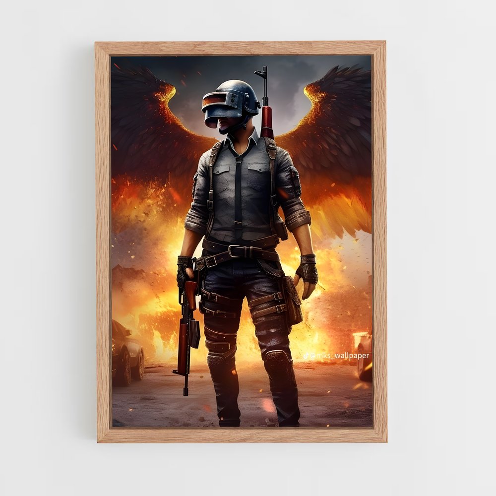 Poster Survivant des Flammes – affiche Pubg (vue 4)
