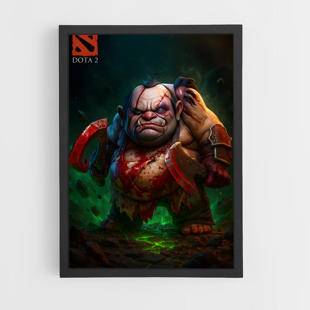 Poster Pudge le Tueur – affiche Dota (vue 2)