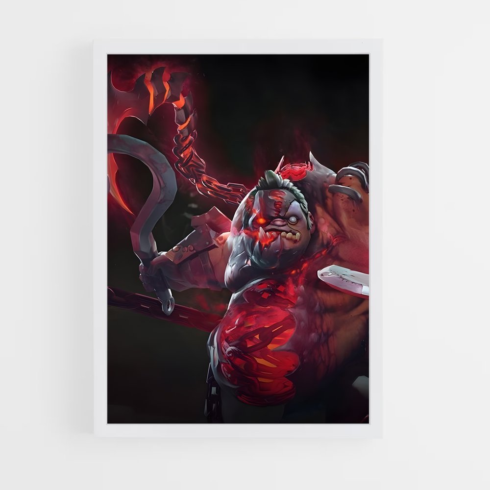 Poster Flamme Nocturne – affiche Dota (vue 3)