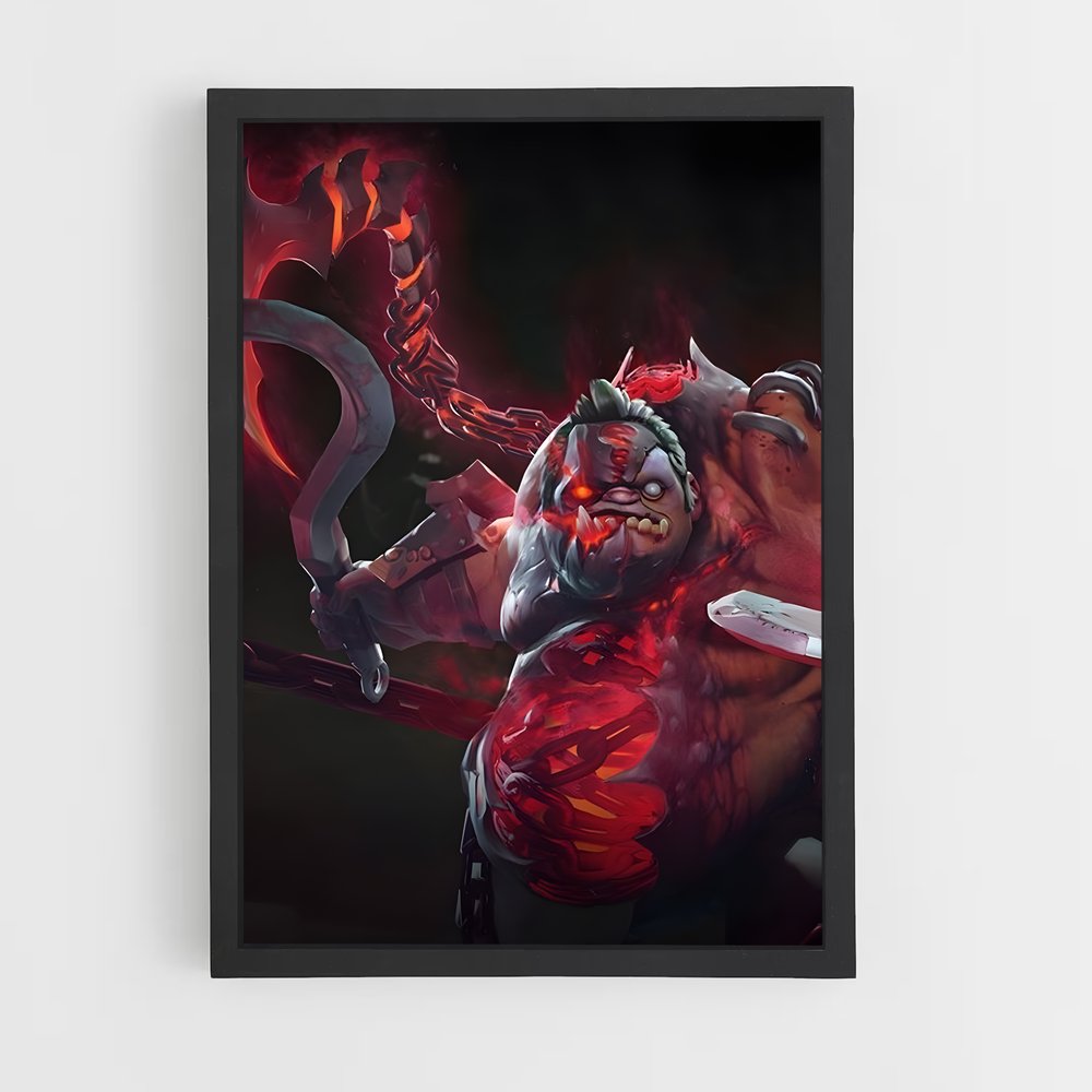 Poster Flamme Nocturne – affiche Dota (vue 2)