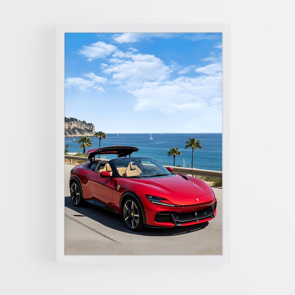Poster Purosangue Rouge – affiche Ferrari (vue 3)