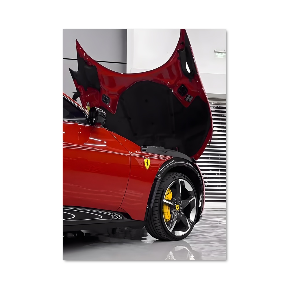 Poster Garage Rouge Ferrari