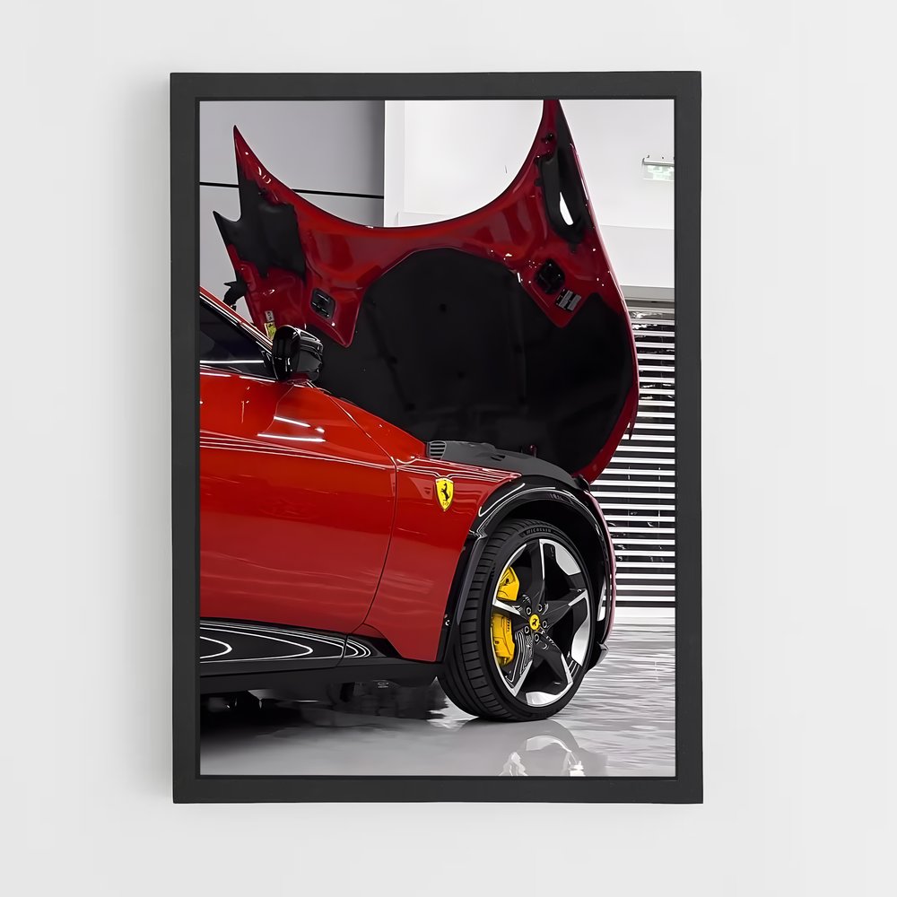 Poster Garage Rouge Ferrari (vue 2)