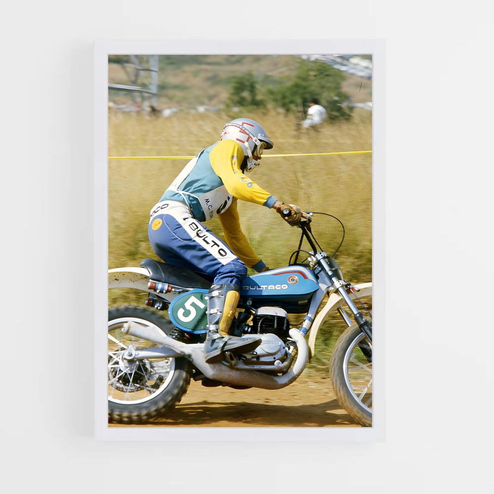 Poster époustouflant Pursang – affiche Bultaco (vue 3)