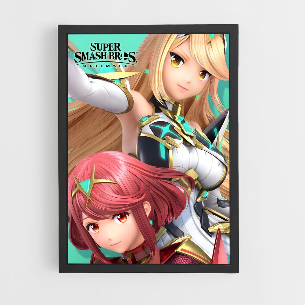 Poster Super Smash Showdown – affiche Super Smash Bros (vue 2)