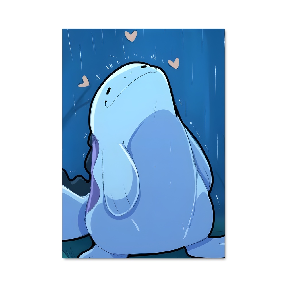 Poster Quagsire Amoureux – affiche Pokemon