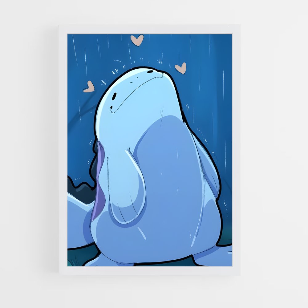 Poster Quagsire Amoureux – affiche Pokemon (vue 3)