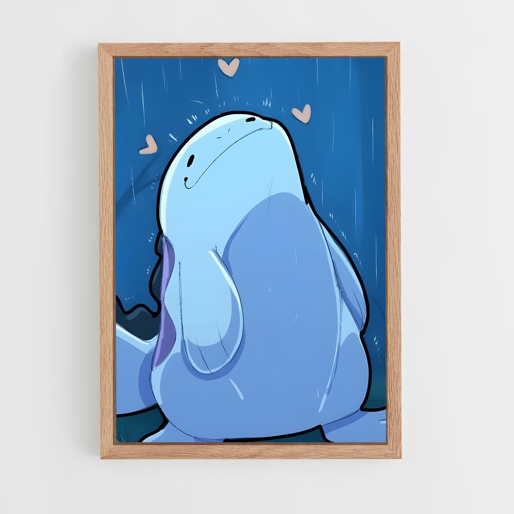Poster Quagsire Amoureux – affiche Pokemon (vue 4)