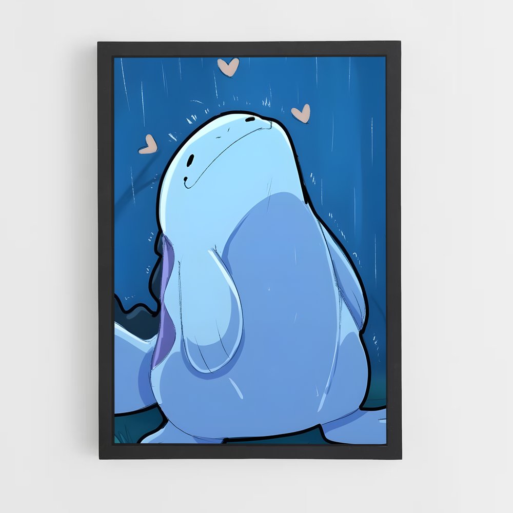 Poster Quagsire Amoureux – affiche Pokemon (vue 2)