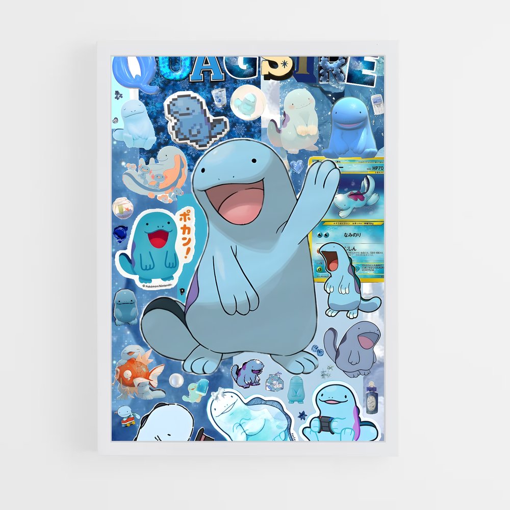 Poster Quagsire et ses Amis Animaux – affiche Pokemon (vue 3)