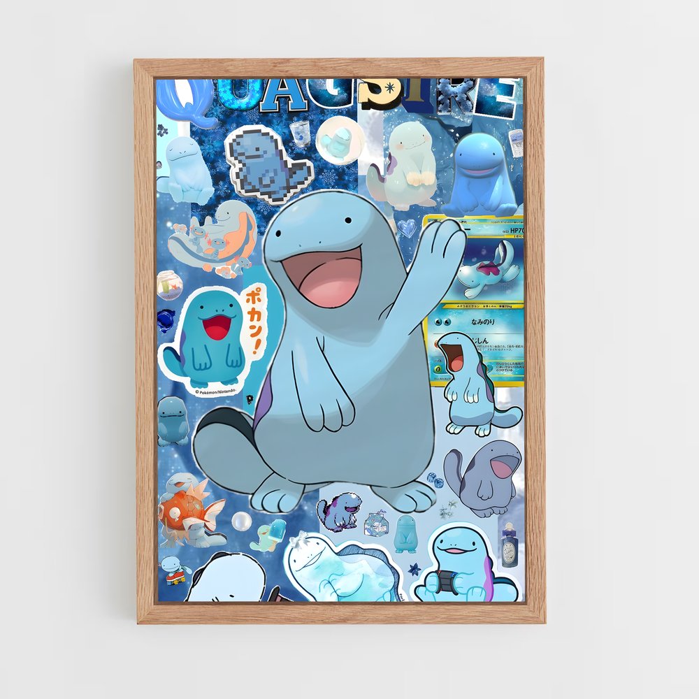 Poster Quagsire et ses Amis Animaux – affiche Pokemon (vue 4)