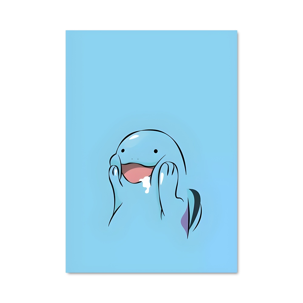 Poster Quagsire Bleu Étoilé – affiche Pokemon