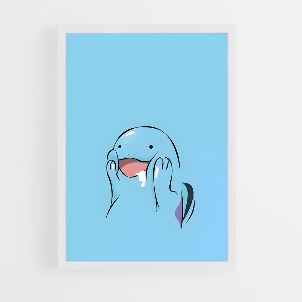 Poster Quagsire Bleu Étoilé – affiche Pokemon (vue 3)
