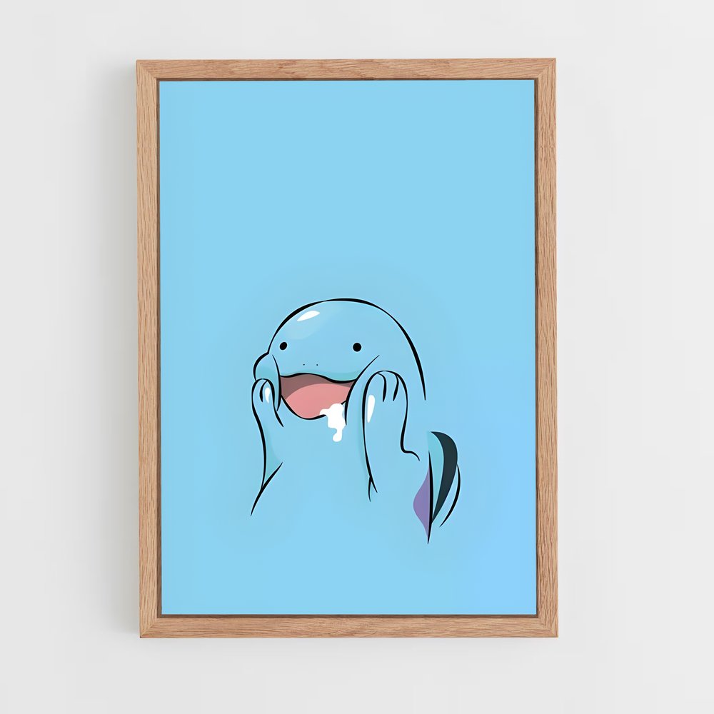 Poster Quagsire Bleu Étoilé – affiche Pokemon (vue 4)