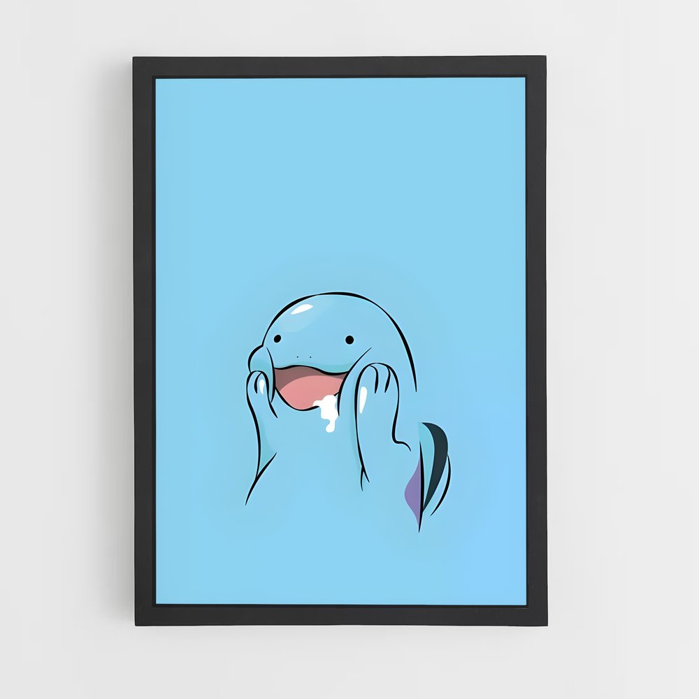 Poster Quagsire Bleu Étoilé – affiche Pokemon (vue 2)