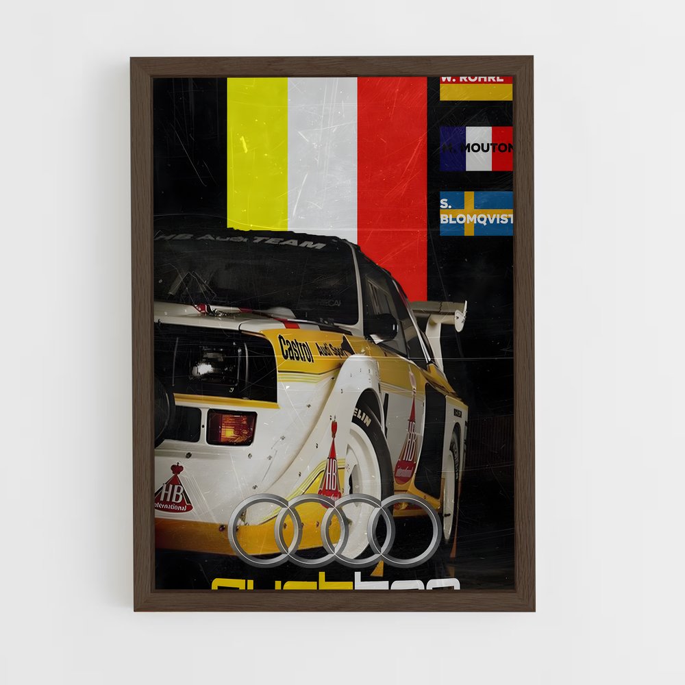 Poster Audi Quattro Racing (vue 5)