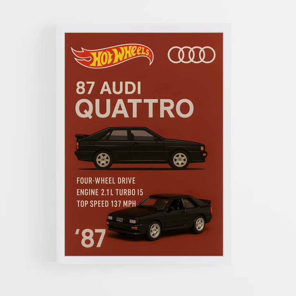 Poster Quattro L'univers – affiche Audi (vue 3)