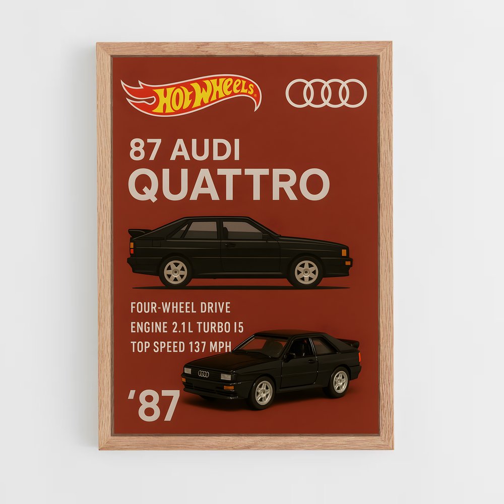 Poster Quattro L'univers – affiche Audi (vue 4)