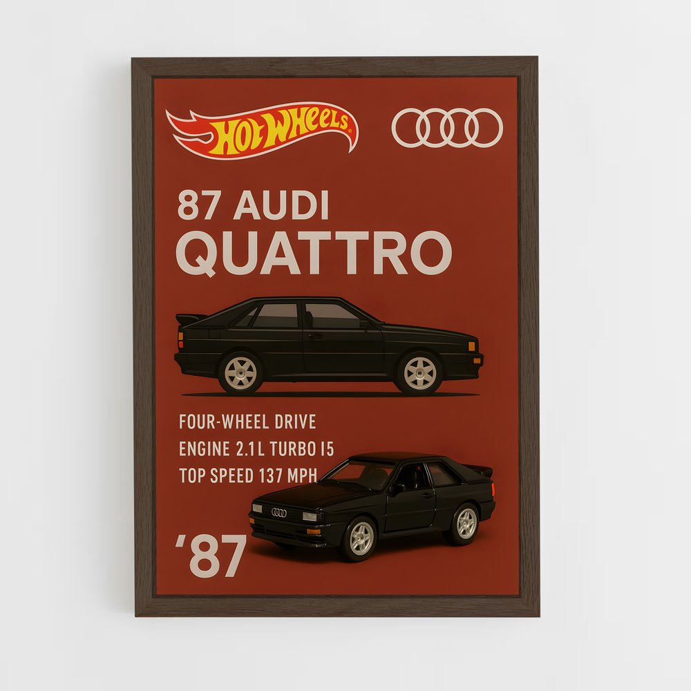 Poster Quattro L'univers – affiche Audi (vue 5)