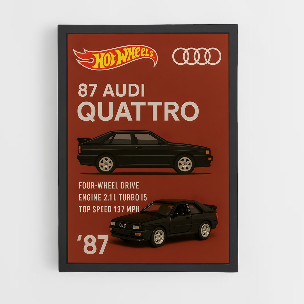 Poster Quattro L'univers – affiche Audi (vue 2)