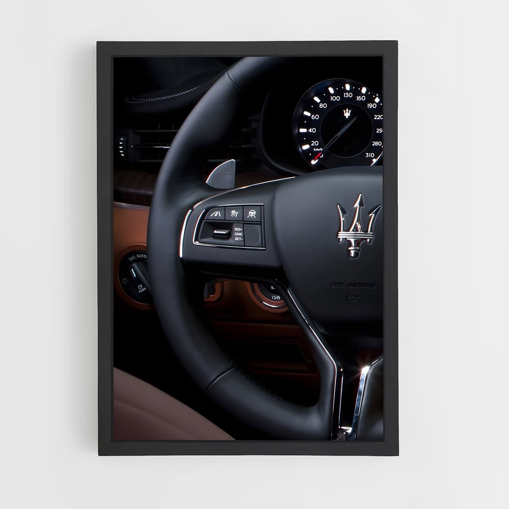 Poster Dashboard de Rêve – affiche Maserati (vue 2)