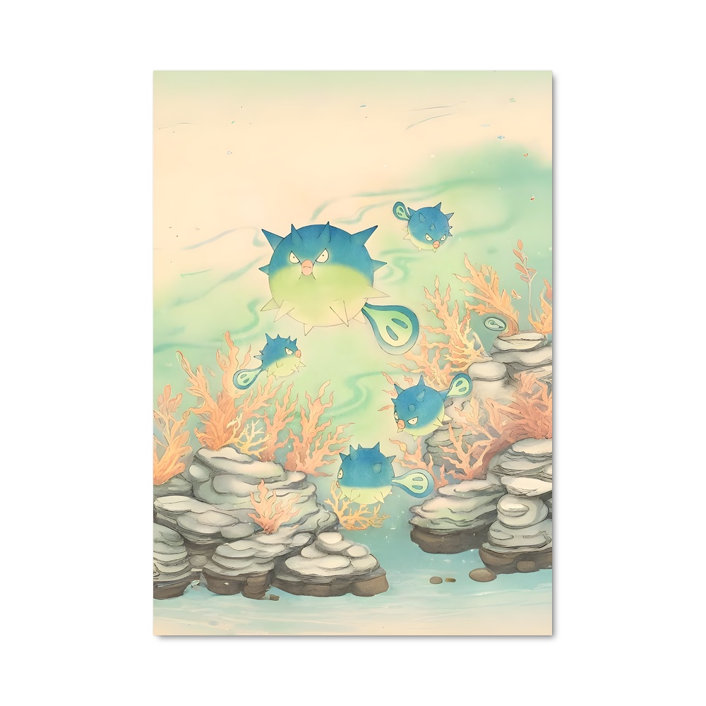 Poster Qwilfish Adventures – affiche Pokemon