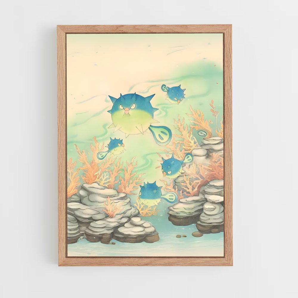 Poster Qwilfish Adventures – affiche Pokemon (vue 4)